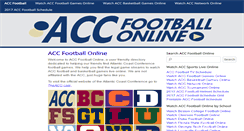 Desktop Screenshot of accfootballonline.com