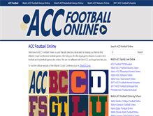 Tablet Screenshot of accfootballonline.com